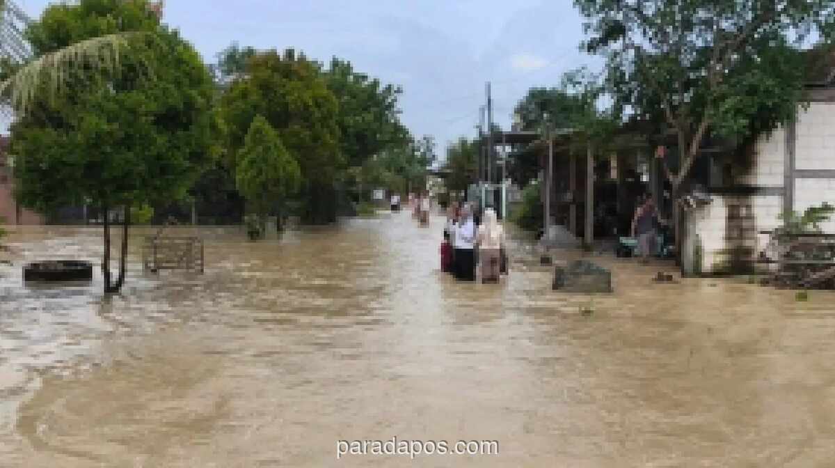 Tanggul Sungai Cabean Demak Jebol, 900 KK Terendam Banjir