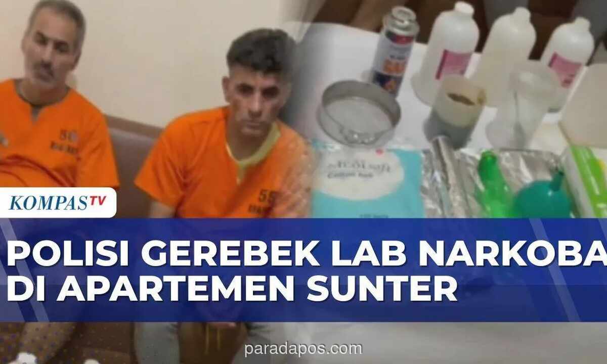 Bareskrim Ungkap Laboratorium Sabu di Apartemen Sunter, 2 WNI Iran Ditangkap
