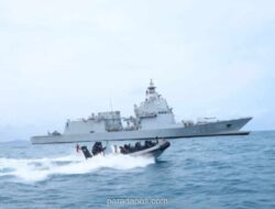 TNI AL Pamerkan Barang Bukti Penambangan Ilegal Senilai Rp173,6 Miliar di Babel