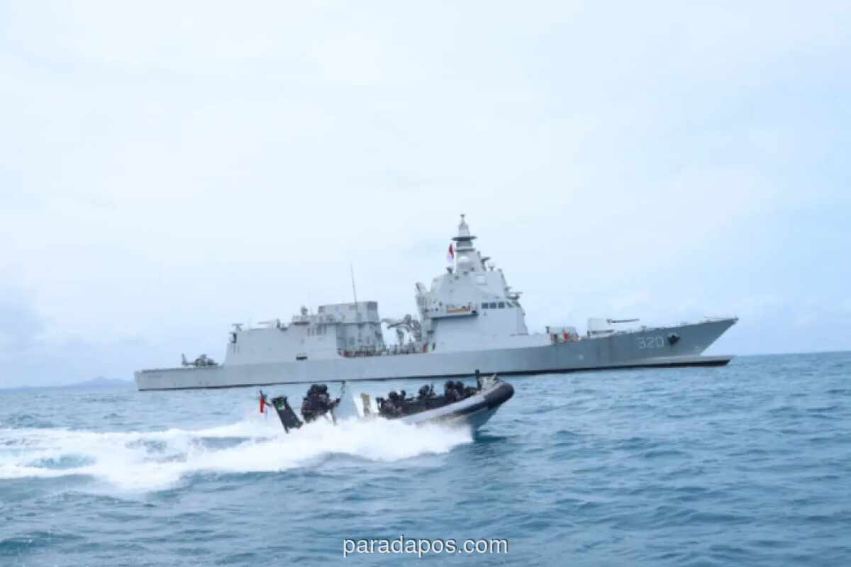 TNI AL Pamerkan Barang Bukti Penambangan Ilegal Senilai Rp173,6 Miliar di Babel