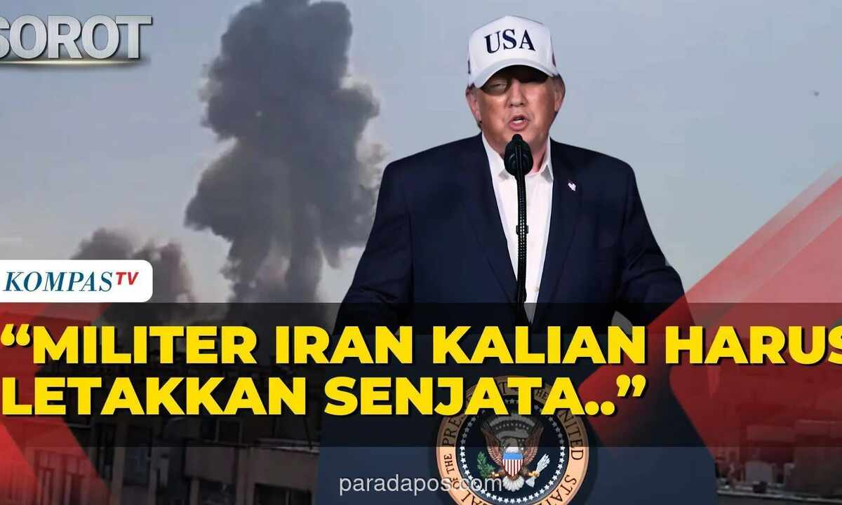 Trump Beri Ultimatum ke Militer Iran: Serahkan Diri atau Hadapi Kematian Pasti