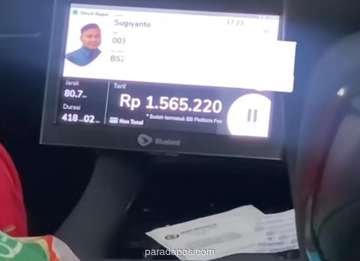 Video Viral: Penumpang Taksi Premium Panik Lihat Argo Tembus Rp1,5 Juta