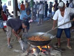 Warga Huta Godang Sambut Ramadhan dengan Potong Sapi Bantuan di Tengah Duka Pascabencana
