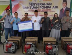 4 Unit Pompa Air dari CSR BRI, Disalurkan Untuk Atasi Kekeringan di Desa Dukuh Tengah Kecamatan Buduran
