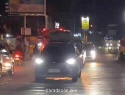 Arus Mudik Simpang Ajibarang Lancar Meski Diguyur Hujan Deras