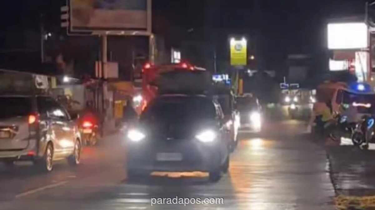 Arus Mudik Simpang Ajibarang Lancar Meski Diguyur Hujan Deras