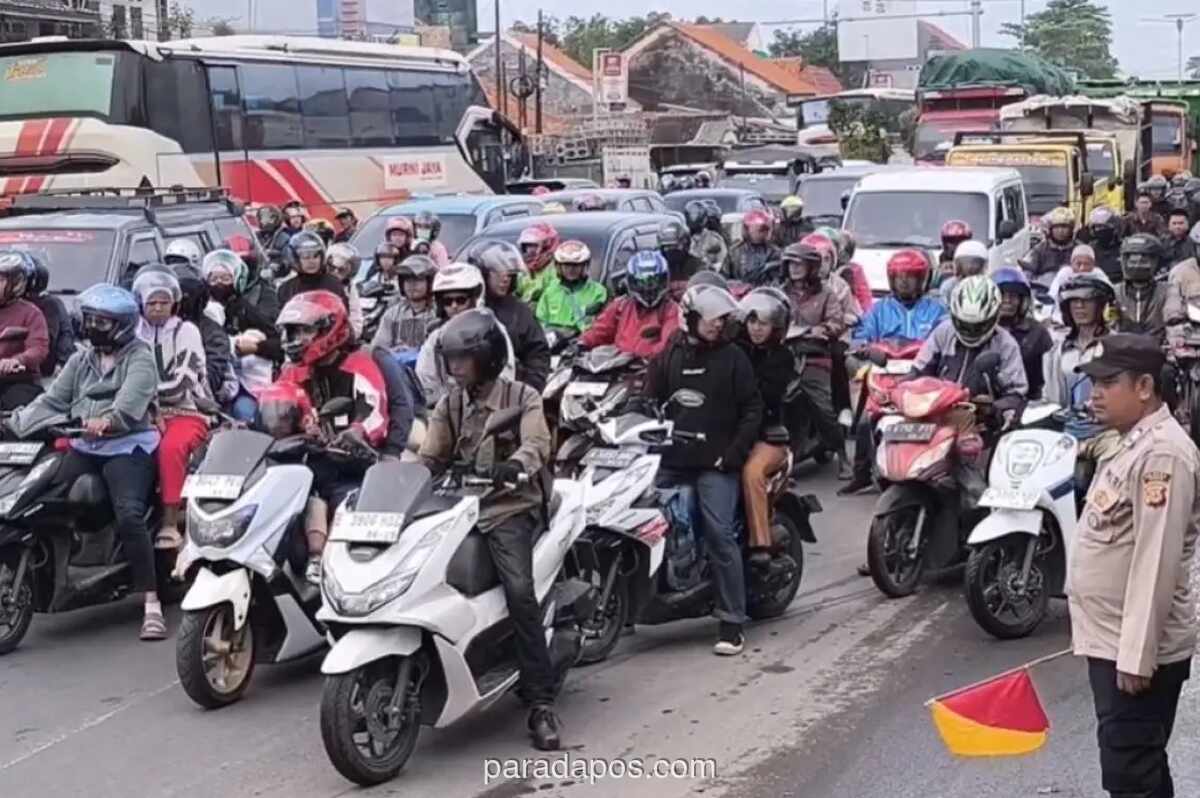 Arus Balik Lebaran 2026, 70 Ribu Motor Padati Pantura Cirebon