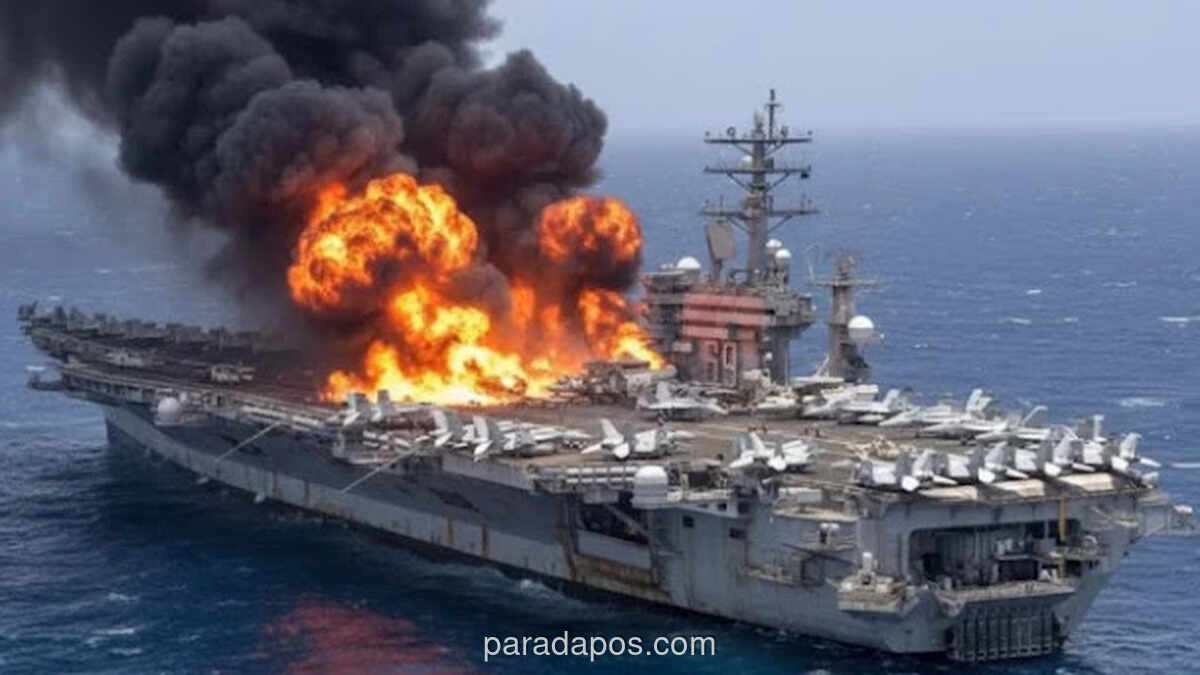 Iran Klaim Drone Serang Kapal Induk AS di Teluk, USS Abraham Lincoln Ditarik Mundur