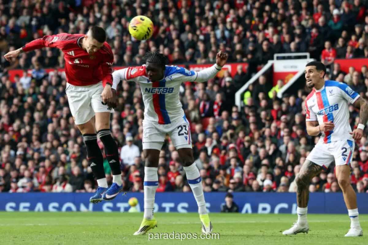 Manchester United Bangkit dari Ketertinggalan untuk Kalahkan Crystal Palace 2-1