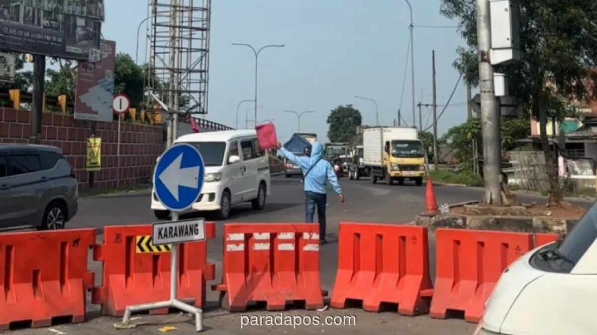Arus Mudik di Simpang Jomin Karawang Masih Lancar, Gelombang Utama Belum Tiba