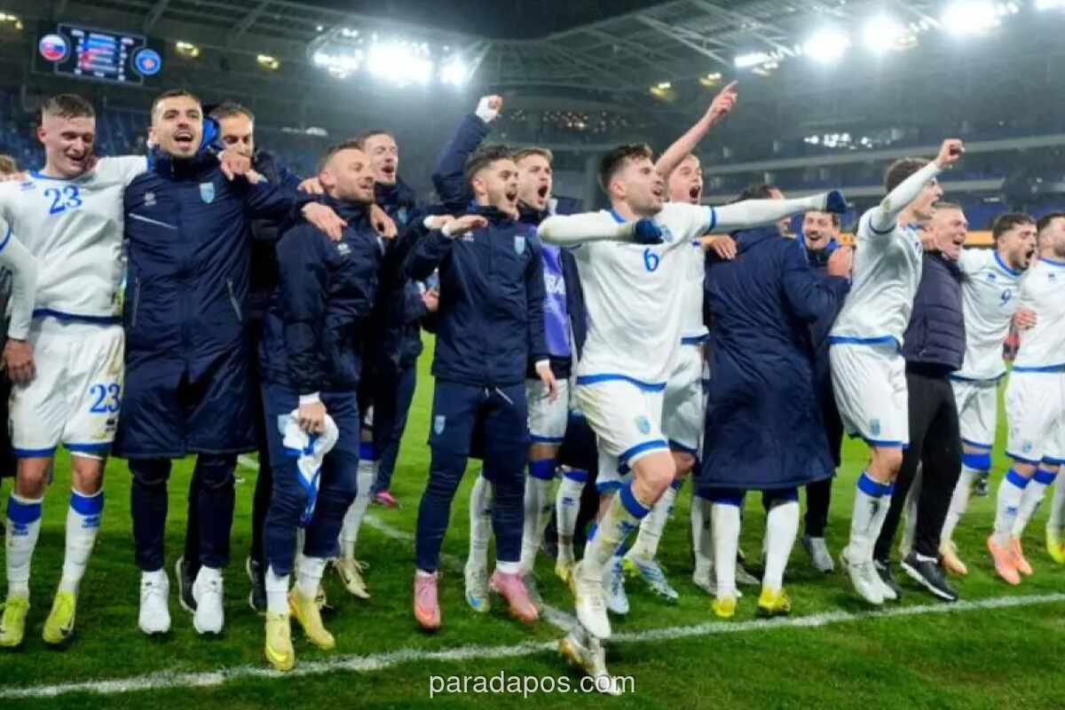 Kosovo Kalahkan Slovakia 4-3, Selangkah Lagi ke Piala Dunia 2026