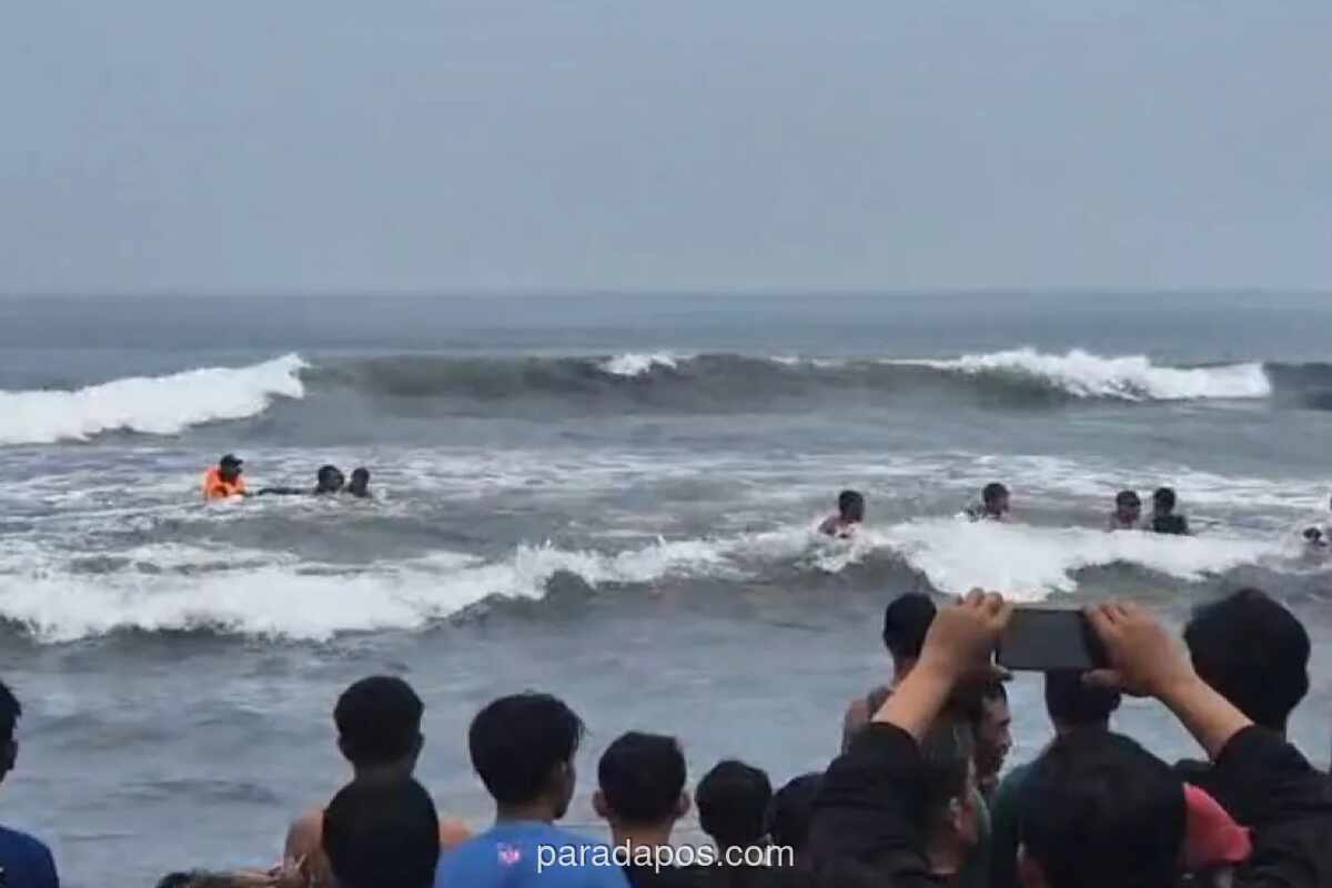 Dua Wisatawan Terseret Ombak di Pantai Jember, Satu Meninggal dan Satu Hilang