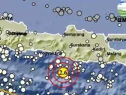 Gempa Magnitudo 2,6 Guncang Gunungkidul, Tidak Ada Laporan Kerusakan