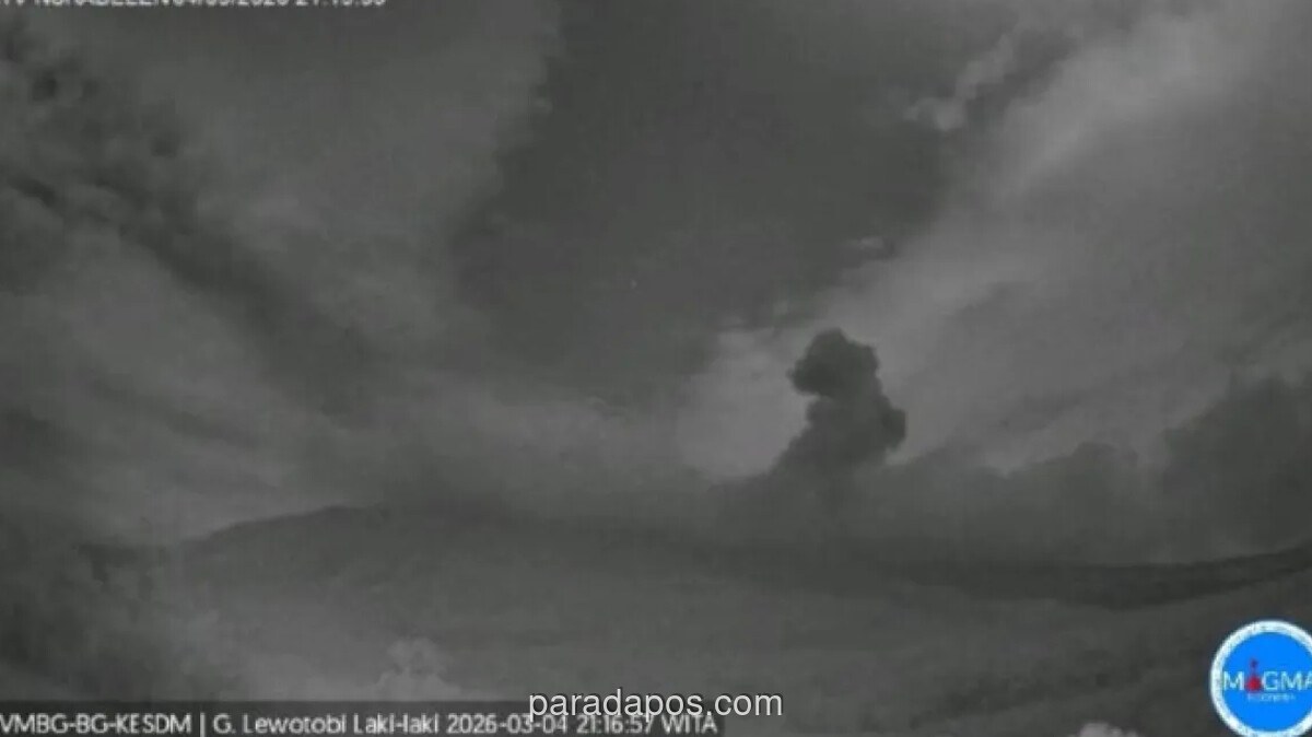 Gunung Lewotobi Laki-Laki Erupsi, Status Waspada Dipertahankan