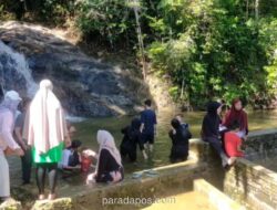 Air Terjun Batu Ampar di Lingga Capai Puncak Kunjungan di Hari Ketiga Lebaran