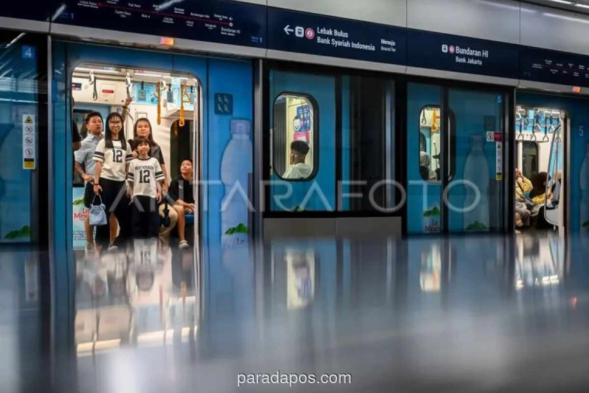 MRT Jakarta Tawarkan Tarif Rp243 untuk Satu Kali Perjalanan di HUT ke-7