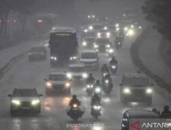 BMKG Peringatkan Hujan Ringan Guyur Jakarta Sepanjang Hari Kamis