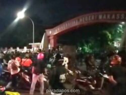 Pengemudi Ojol Rusak Fasilitas UNM Usai Rekan Dipukul Mahasiswa