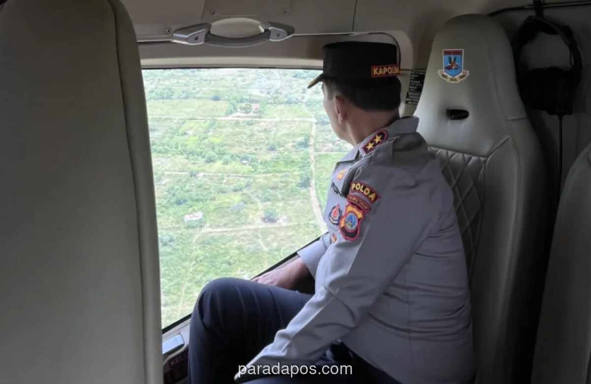 Kapolda Sulteng Pimpin Patroli Udara Pantau Arus Mudik Lebaran