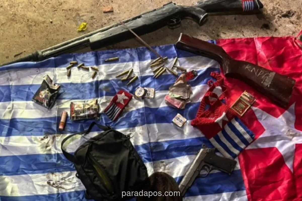 TNI Amankan Dua Pucuk Senjata dari Markas Diduga KKB di Nabire