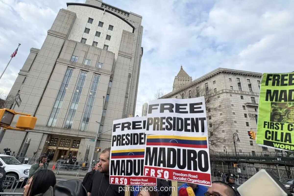 Maduro Hadiri Sidang Kedua di New York Dikelilingi Unjuk Rasa Pendukung