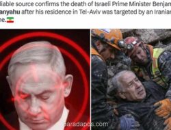 Media Iran Klaim Netanyahu Tewas, Israel Bantah Sebagai Perang Informasi
