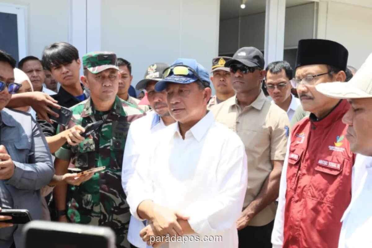 Menteri Tito Tinjau Huntara Pidie Jaya, Targetkan Pengungsi Pindah Sebelum Lebaran