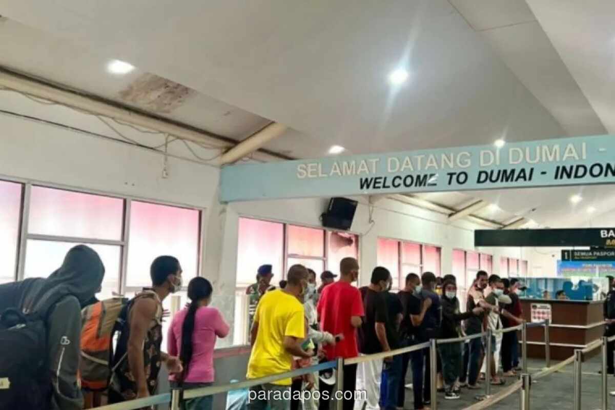 38 PMI Dideportasi dari Malaysia Tiba di Dumai, Gelombang Pemulangan Meningkat Jelang Lebaran