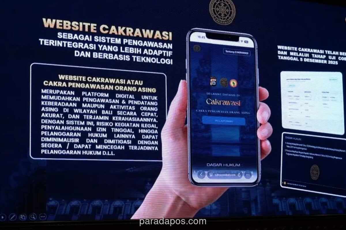 Polda Bali Luncurkan Sistem Digital Cakrawasi untuk Awasi Warga Asing
