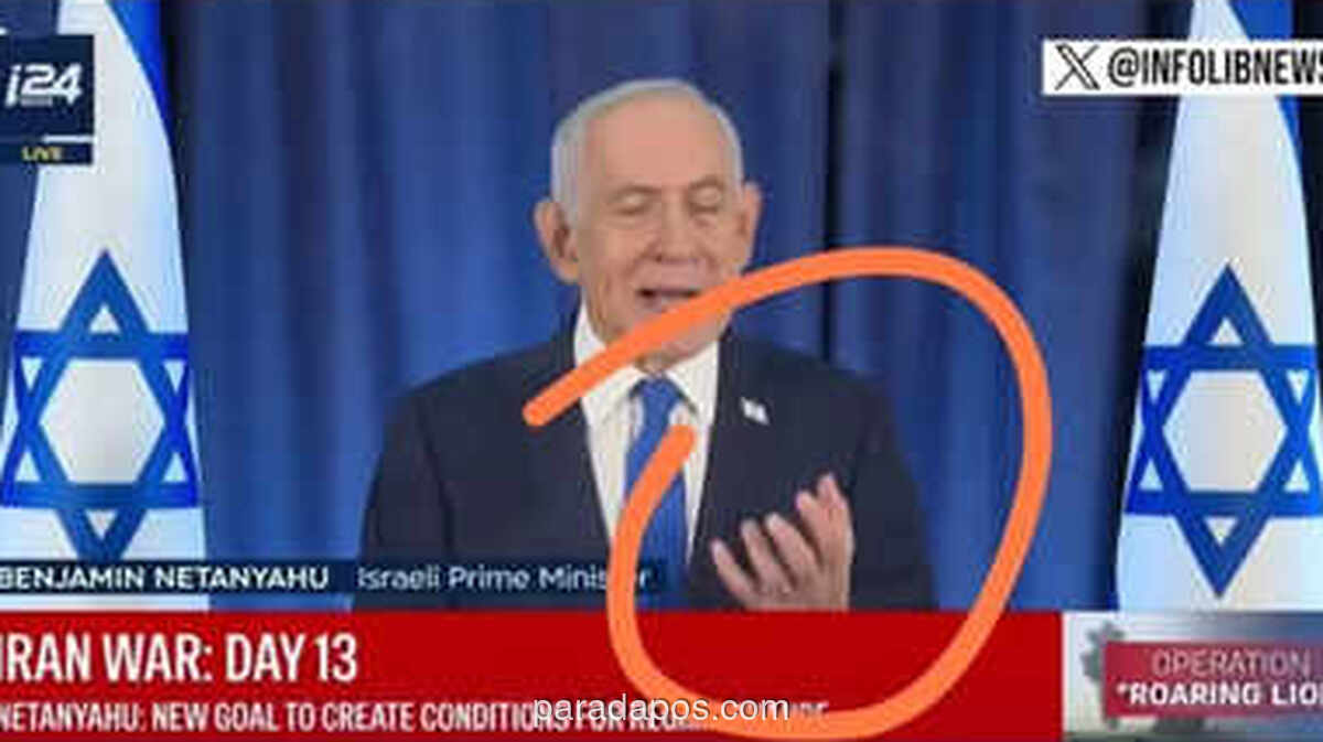 Spekulasi Muncul Usai Pidato Netanyahu Tampilkan Anomali Visual Diduga Buatan AI