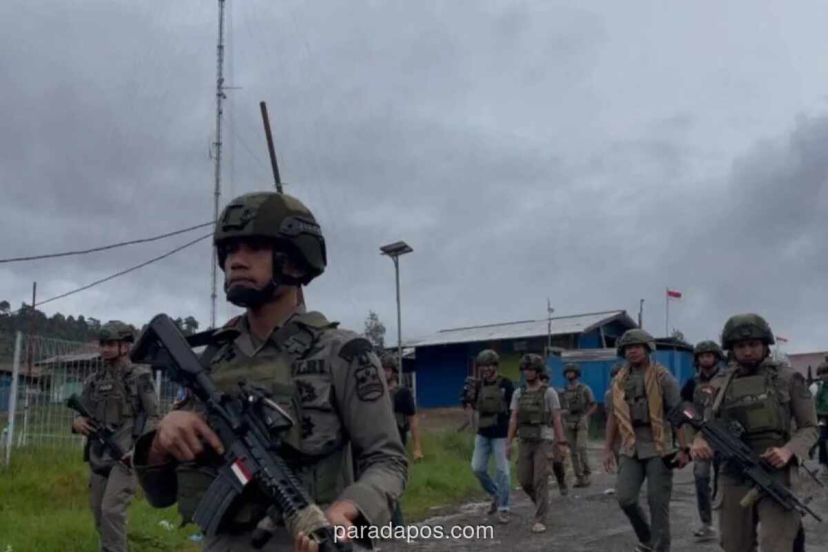 Satgas Damai Cartenz Jamin Idul Fitri Aman dan Khidmat di Papua Tengah