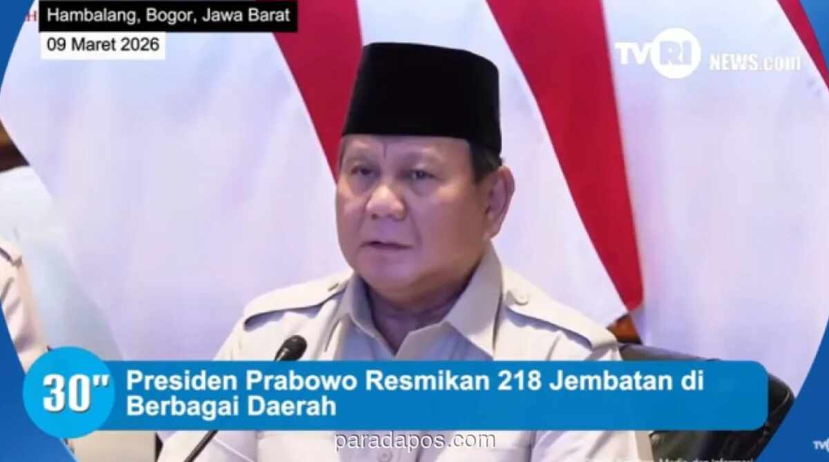 Presiden Prabowo Resmikan 218 Jembatan Baru untuk Daerah Bencana dan Terpencil