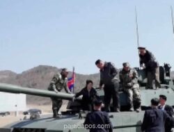 Putri Kim Jong-Un Kendarai Tank Tempur yang Baru Dikembangkan Korut