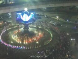 Ratusan Wisatawan Padati Ampera dan Jakabaring Saat Malam Takbiran di Palembang