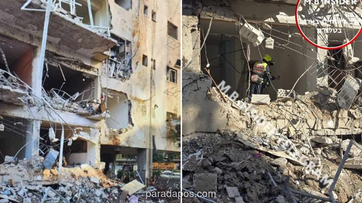 Iran Lancarkan Serangan Rudal Skala Besar ke Israel, Sebabkan Kerusakan dan Korban Luka