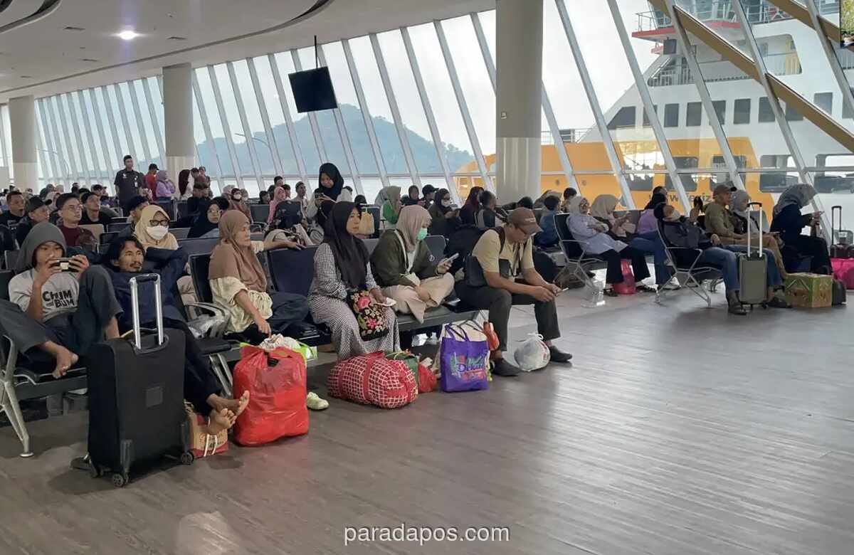 Arus Balik Lebaran di Bakauheni Landai, Zona Tunggu Kendaraan Kosong