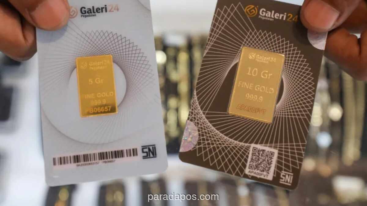 Harga Emas Batangan di Pegadaian Naik, Galeri24 dan UBS Tembus Rp3 Juta per Gram