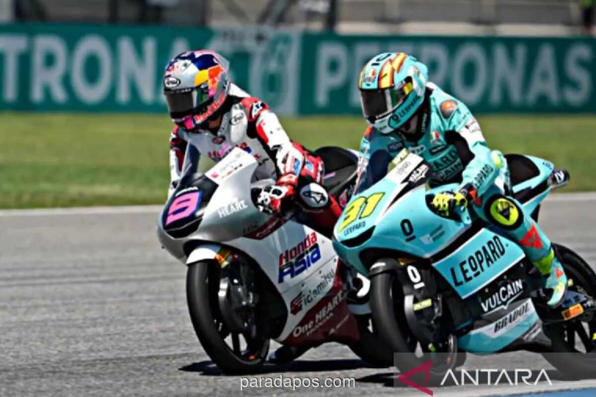 Veda Ega Pratama Gagal Finis di Moto3 AS Usai Insiden di Tikungan 11