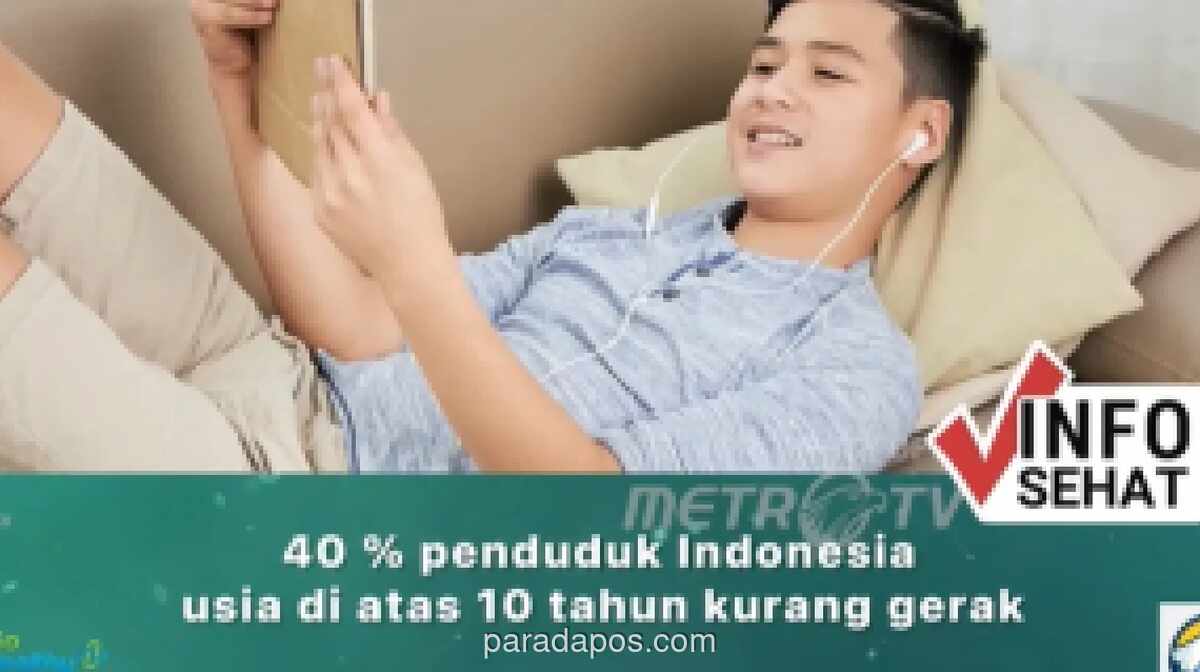 Kemenkes Ungkap Lebih dari 40% Penduduk Indonesia Kurang Aktif Fisik