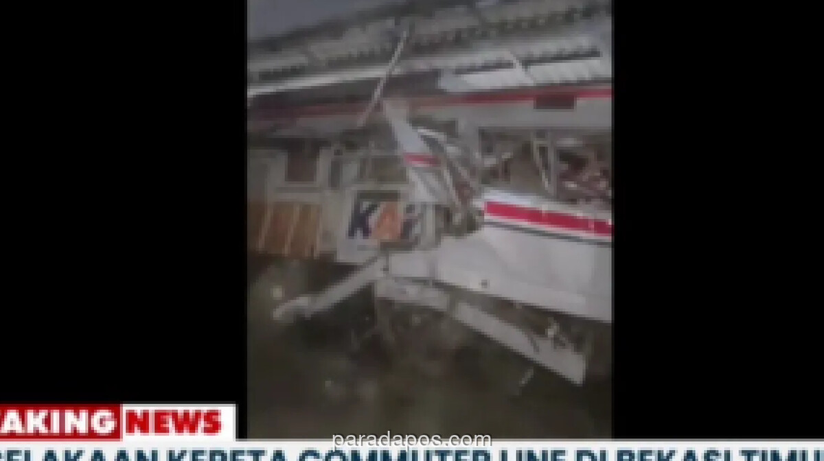 Kecelakaan KRL dan Kereta Argo Bromo di Bekasi, 38 Penumpang Dievakuasi ke Rumah Sakit