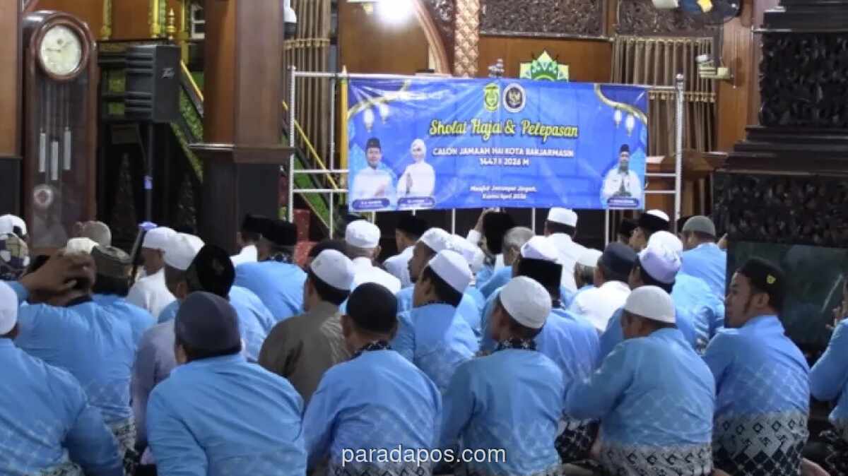 717 Calon Haji Banjarmasin Dilepas, Berangkat ke Tanah Suci 23 April