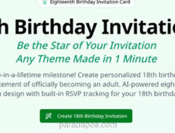 AI Permudah Pembuatan Undangan Digital untuk Ulang Tahun ke-18
