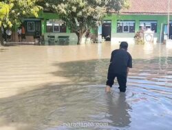 Banjir Rendam SD di Klaten, Belajar Dialihkan ke Rumah