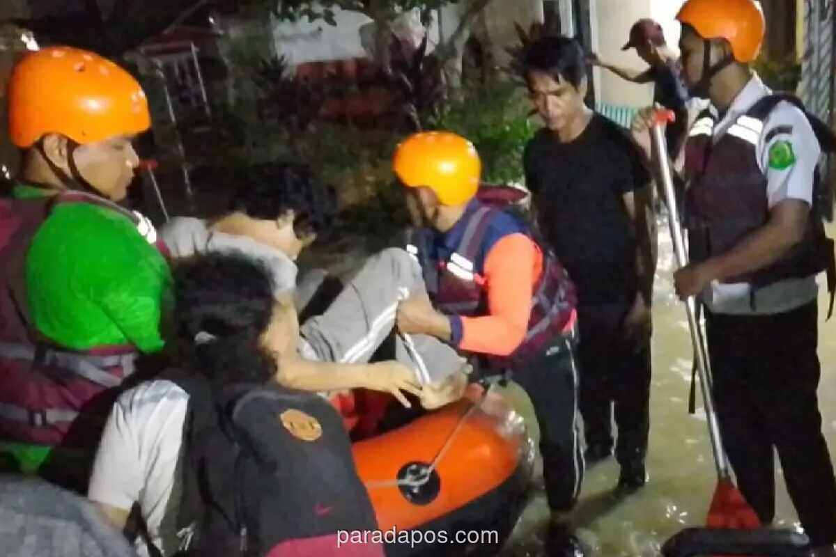 BPBD Medan Evakuasi Warga Terdampak Banjir di Medan Maimun
