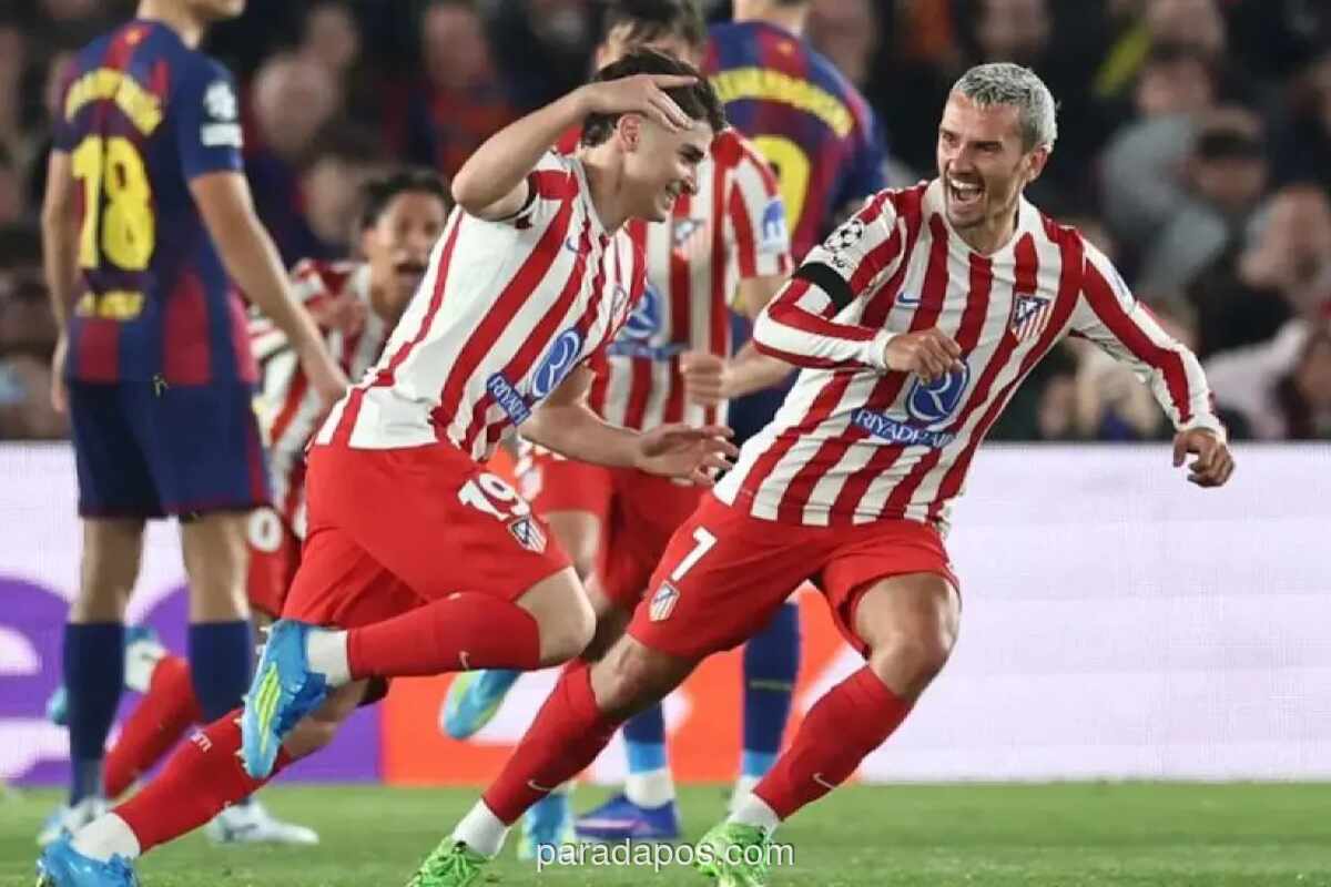 Atletico Madrid Hajar Barcelona 2-0, Catalan Terancam Tersingkir di Camp Nou