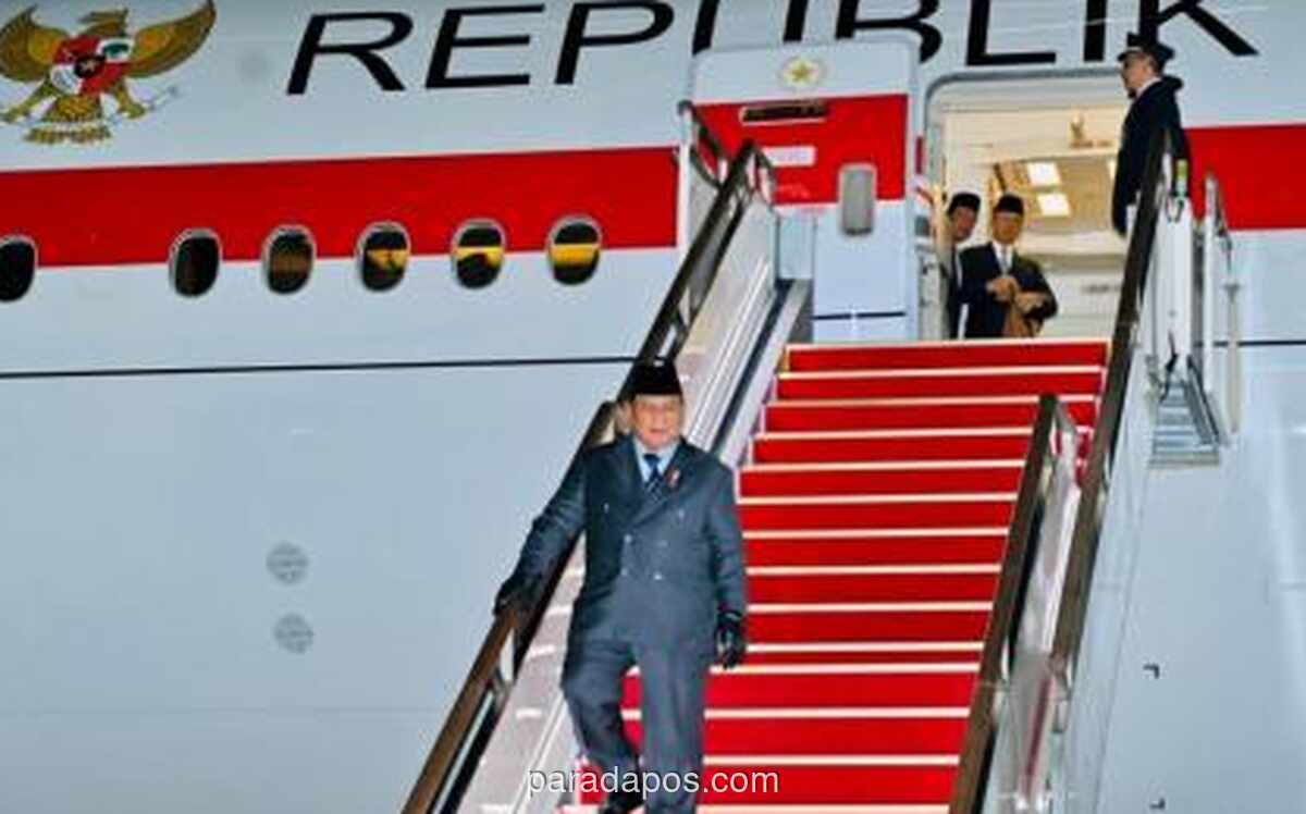 Presiden Prabowo Tiba di Seoul, Disambut Upacara Militer Penuh Kehormatan