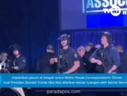 Presiden Trump Dievakuasi Mendadak dari White House Correspondents’ Dinner Usai Suara Dentuman