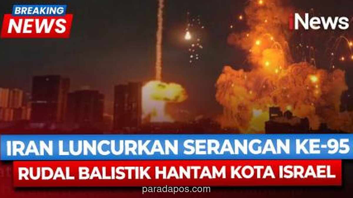 Iran Lancarkan Serangan Rudal ke Israel dan Sasaran AS di Teluk