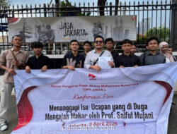 Aliansi Mahasiswa Nusantara Laporkan Saiful Mujani ke Polda Metro Jaya