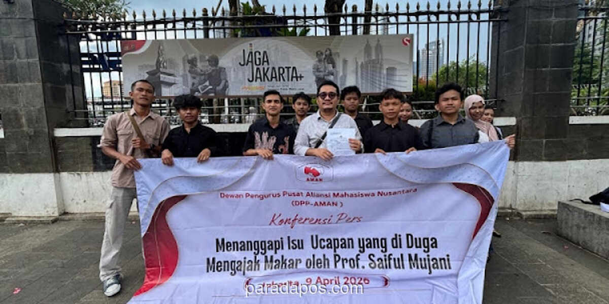 Aliansi Mahasiswa Nusantara Laporkan Saiful Mujani ke Polda Metro Jaya